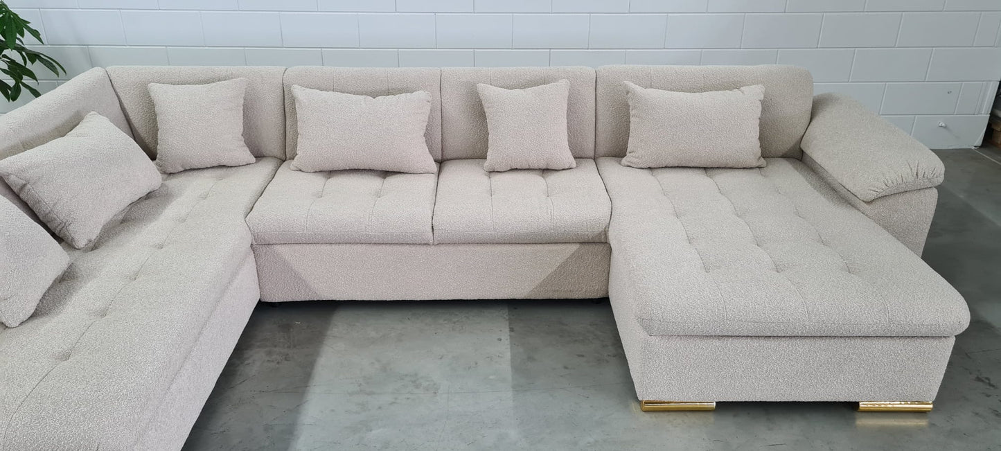 SAFFI - U-LOUNGE LINKS - TEDDY STOF BEIGE