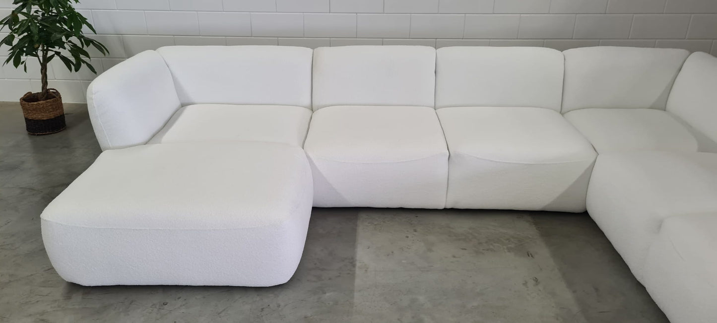 THRONE - U-LOUNGE RECHTS - TEDDY STOF WIT