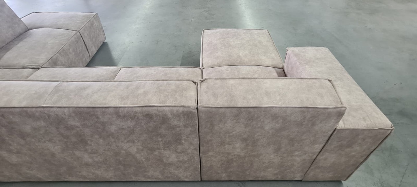 HAZES - U-LOUNGE - LEDER BEIGE