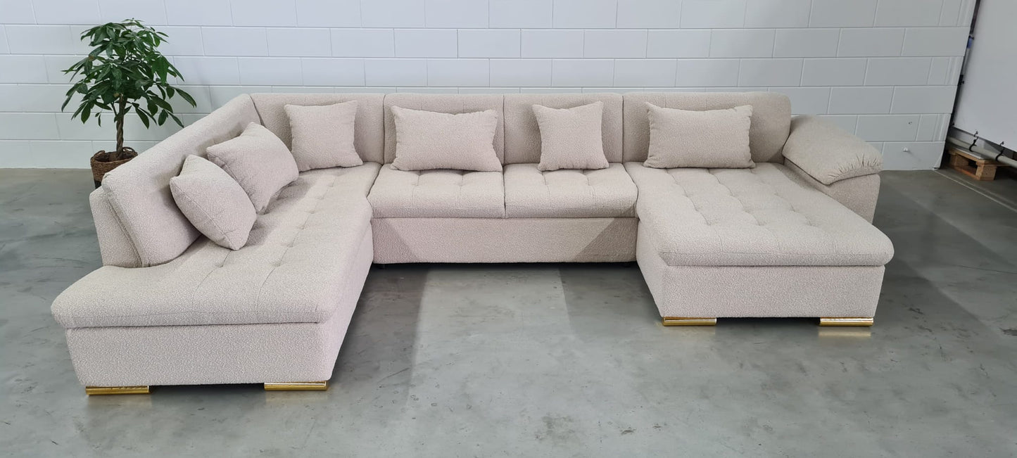SAFFI - U-LOUNGE LINKS - TEDDY STOF BEIGE