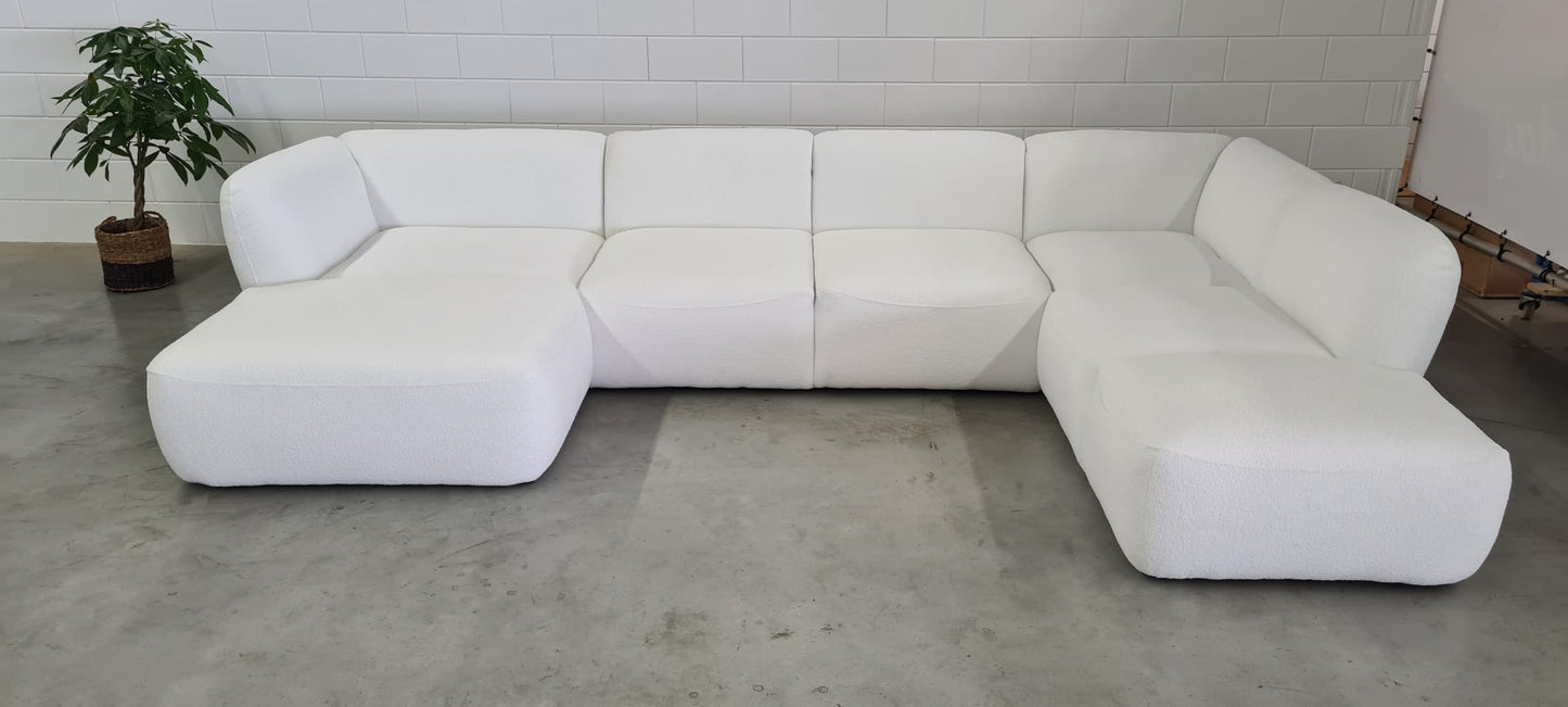 THRONE - U-LOUNGE RECHTS - TEDDY STOF WIT