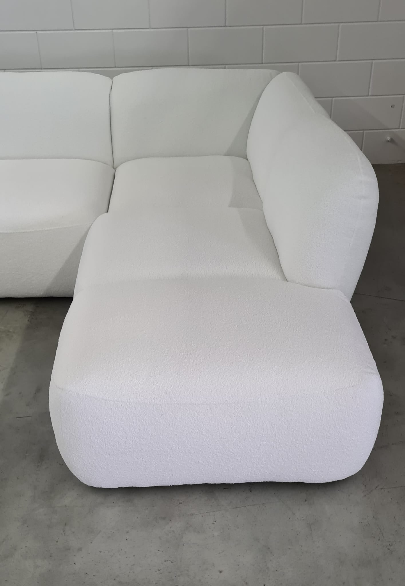THRONE - U-LOUNGE RECHTS - TEDDY STOF WIT