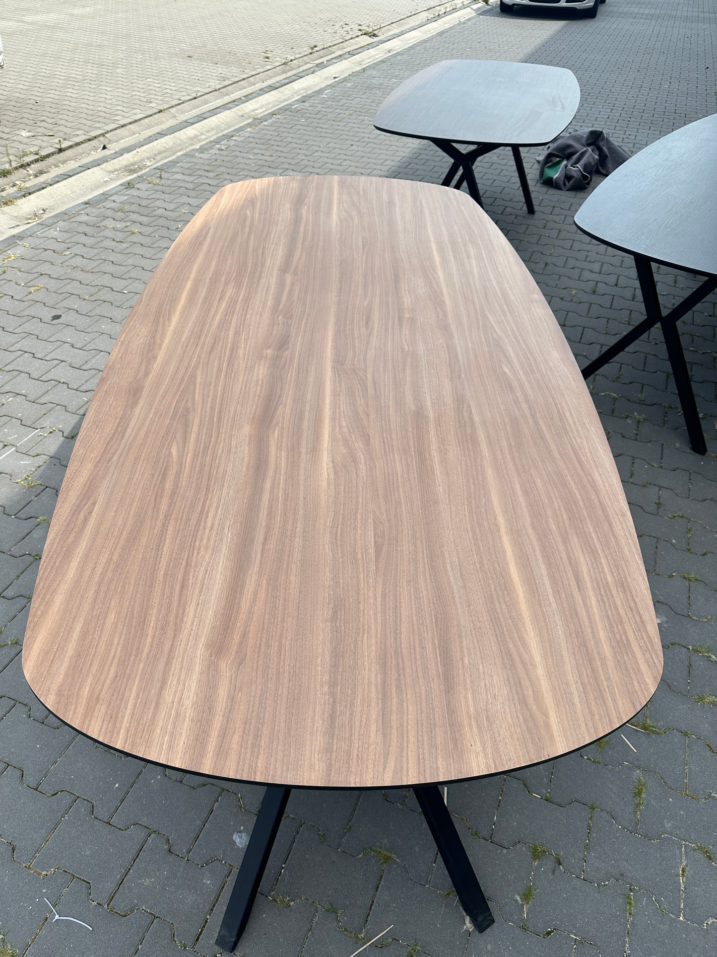 EETTAFEL | DEENS OVAAL | HOUT | STALEN POTEN