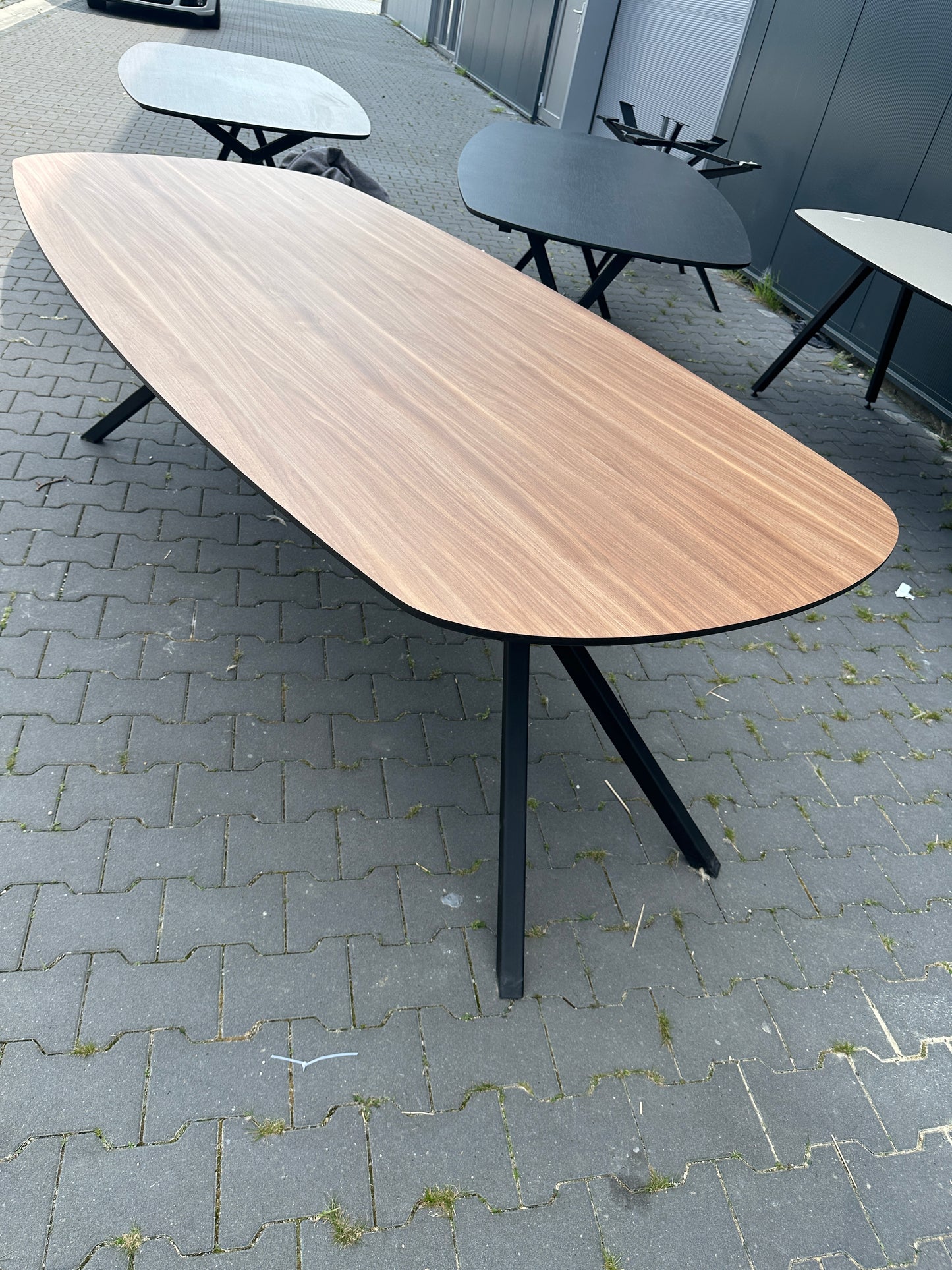 EETTAFEL | DEENS OVAAL | HOUT | STALEN POTEN