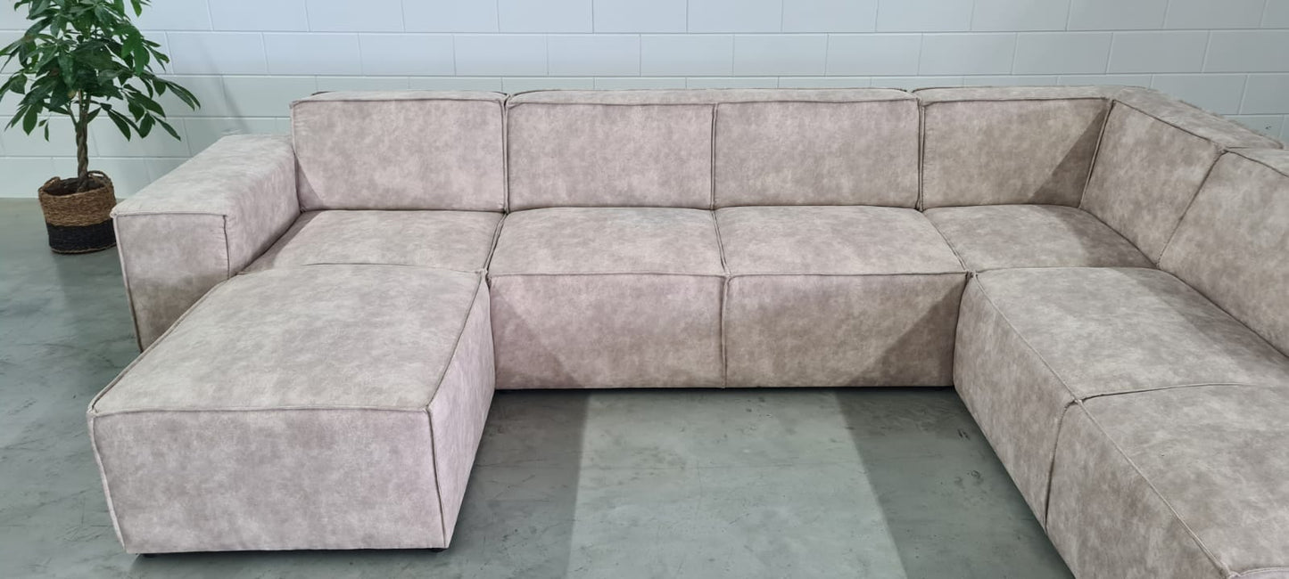 HAZES - U-LOUNGE - LEDER BEIGE