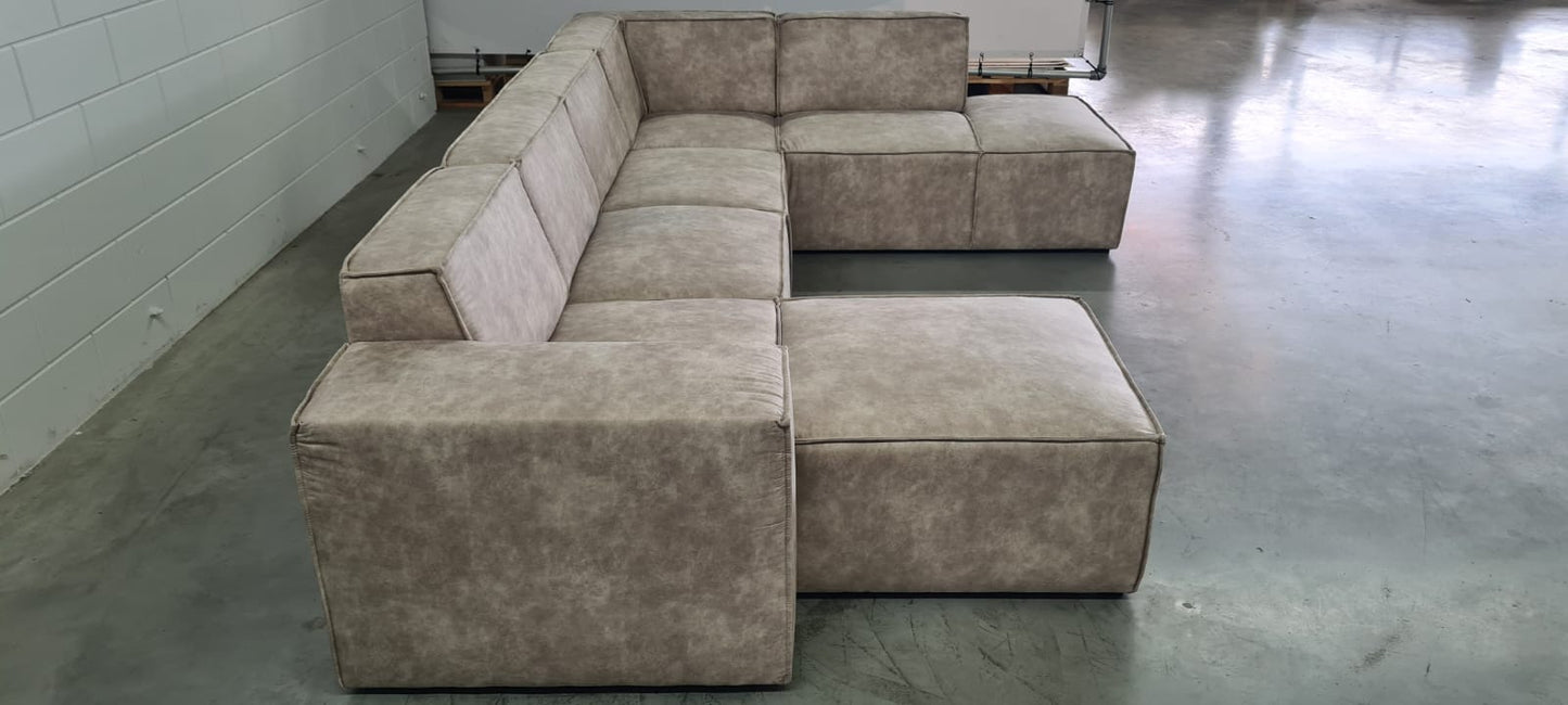 HAZES - U-LOUNGE - LEDER BEIGE